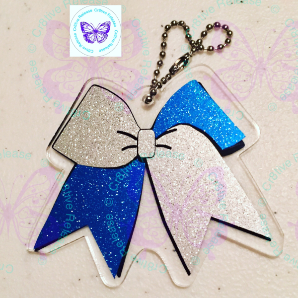 CHEER BOW KEYCHAIN BY CR8TIVE RELEASE GIFTS