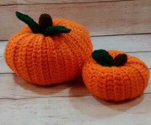 Crochet Pumpkin Set Decoration