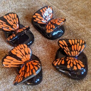 Butterfly painted rock