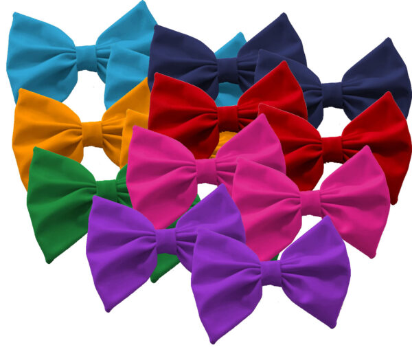 fabric hairbows in solid colors