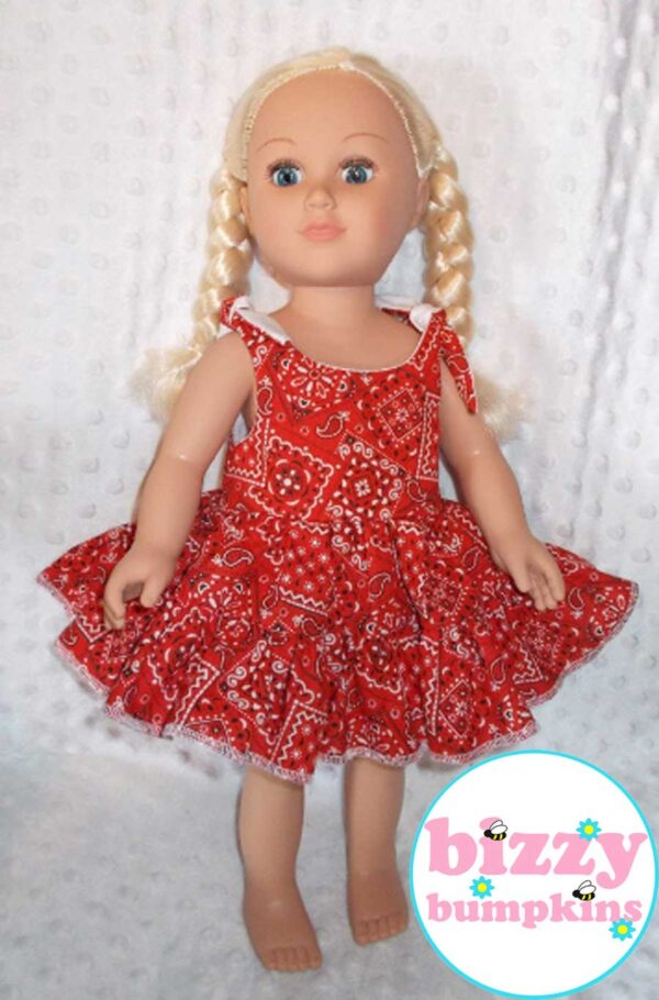 18 inch handmade doll dress