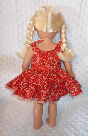 18 inch handmade doll dres