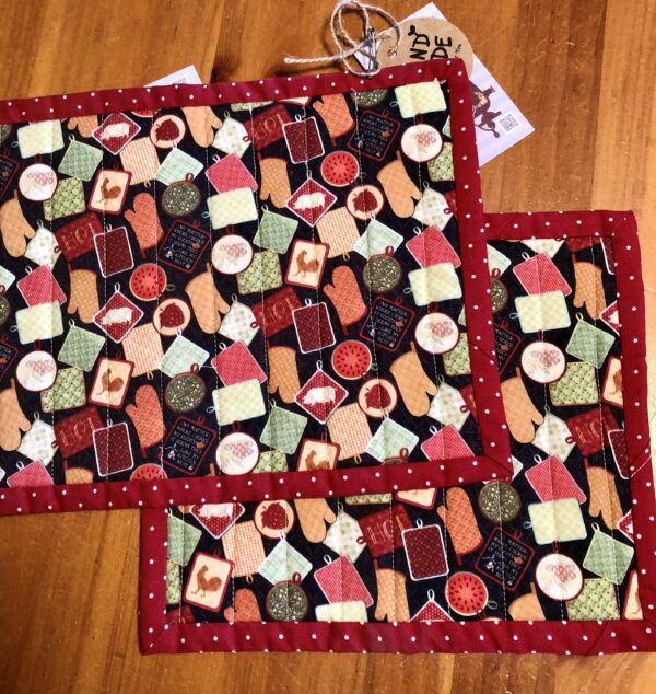 Table Linens (Snack Mats) kitchen print created by Scrapper’s Snips and Stitches, Stock That Sock! Sale