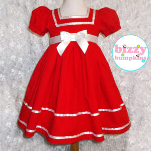 Red and White Holiday Dress