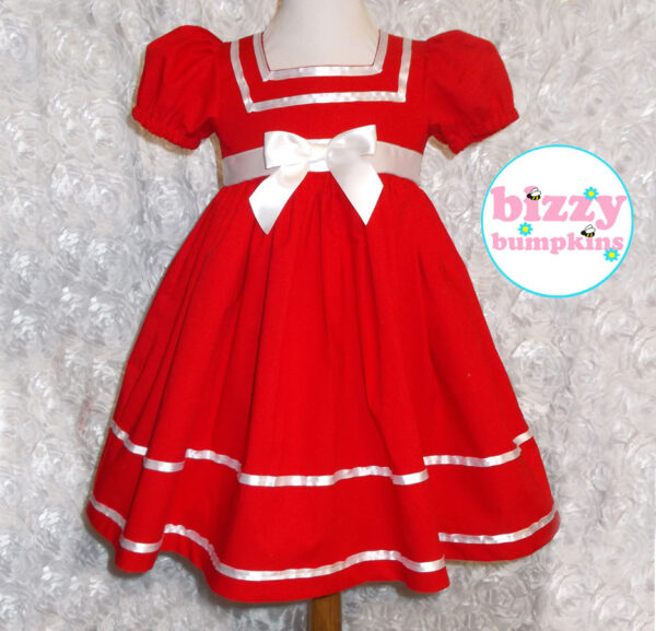 Red and White Holiday Dress