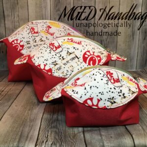 ChickFilA Pong Pouch Bag Handmade in 3 Sizes by MGED Handbags
