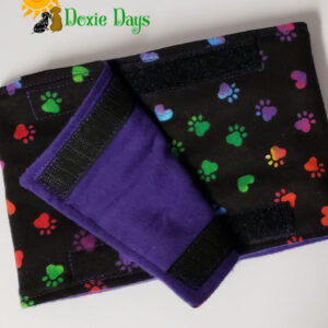 Rainbow Paw Print Belly Band – Male Dog Diaper for Marking or Incontinence