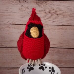 Cardinal Crochet Bird Decoration
