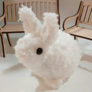 Custom Order Fluffy White-Bunny