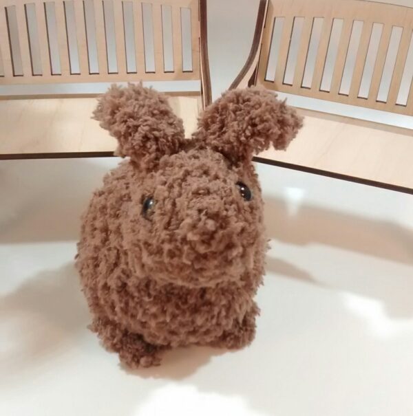 Custom Order Fluffy Chocolate-Bunny