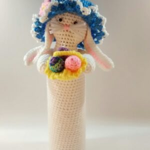 Ms. Bunny Crochet Bottle Cozy
