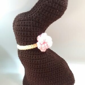 Miss Chocolate Crochet Bunny