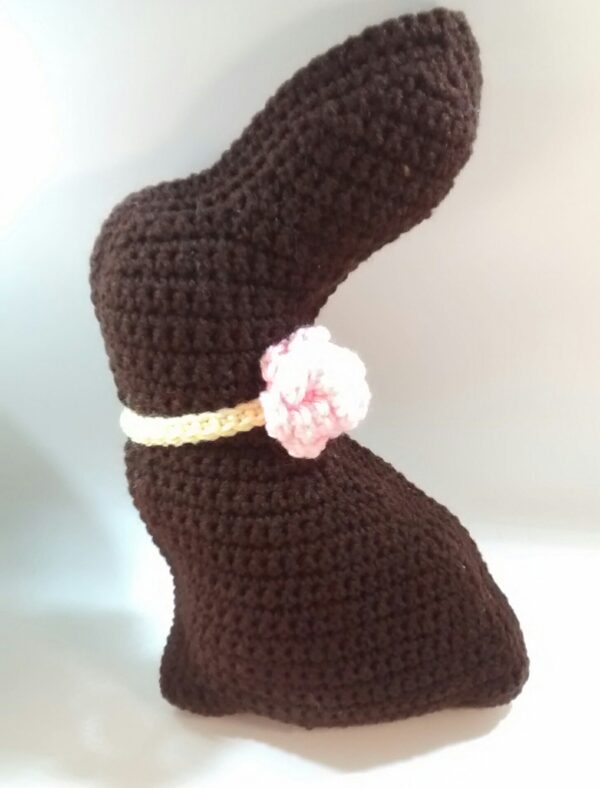 Miss Chocolate Crochet Bunny