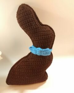 Plush Crochet Chocolate Bunny