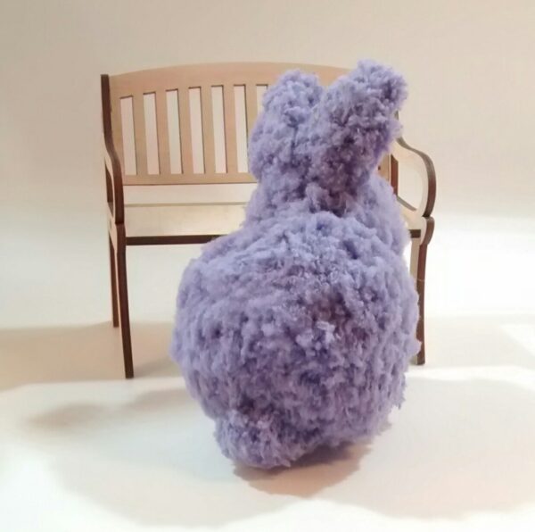 Custom Order Fluffy Purple-Bunny