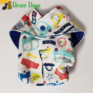 Cars and Trucks Fancy Pants Doggie Diaper Female Washable and Reusable Dog Diaper