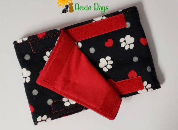 Paw Print Love Belly Band – Male Dog Diaper for Marking or Incontinence