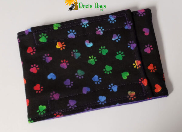 Rainbow Paw Print Belly Band – Male Dog Diaper for Marking or Incontinence