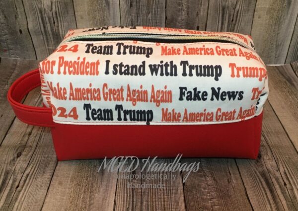 45th President Shave Kit, Toiletry Bag, Travel Bag Handmade by MGED Handbags