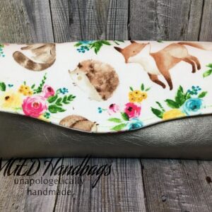 Woodland Creatures NCWallet Large, Handmade by MGED Handbags