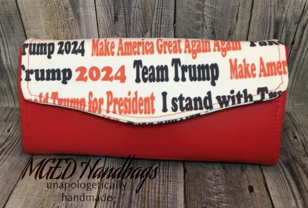 45th President Women's Necessary Wallet Handmade by MGED Handbags