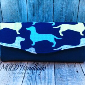 Doxie NCWallet Custom Made for Rebecca, Handmade by MGED Handbags
