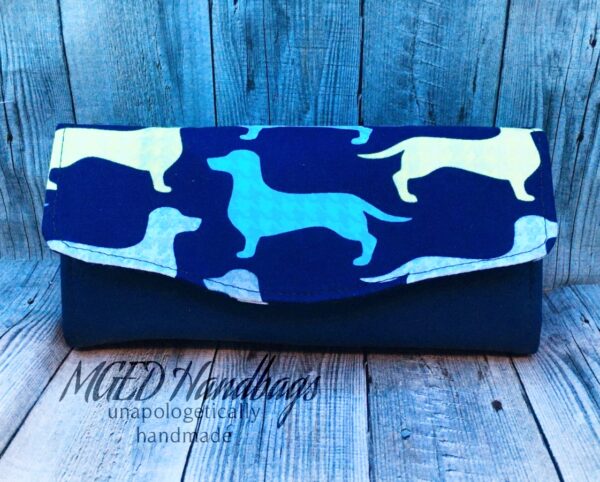 Doxie NCWallet Custom Made for Rebecca, Handmade by MGED Handbags