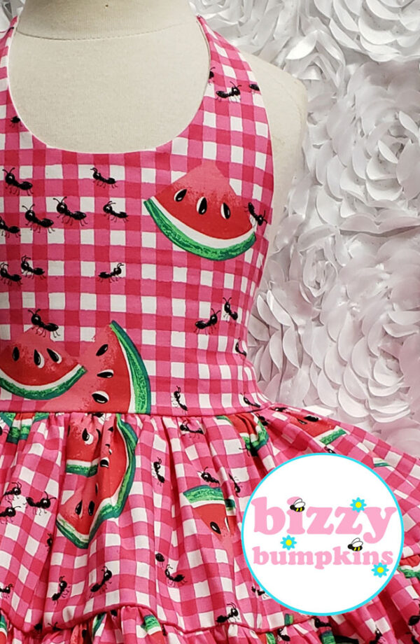 Watermelon Festival Halter Dress