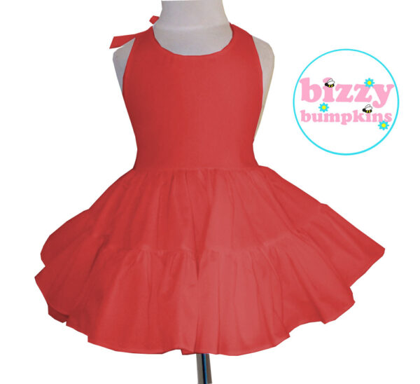 Red Twirly Halter Dress