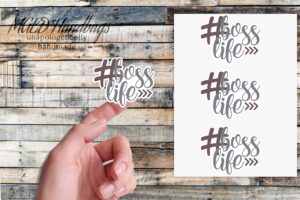 #BossLife Sticker Sheet of 15 Handmade by MGED Handbags