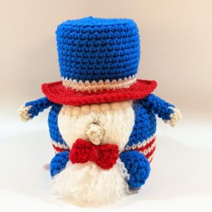 Patriotic Crochet Gnome Decoration