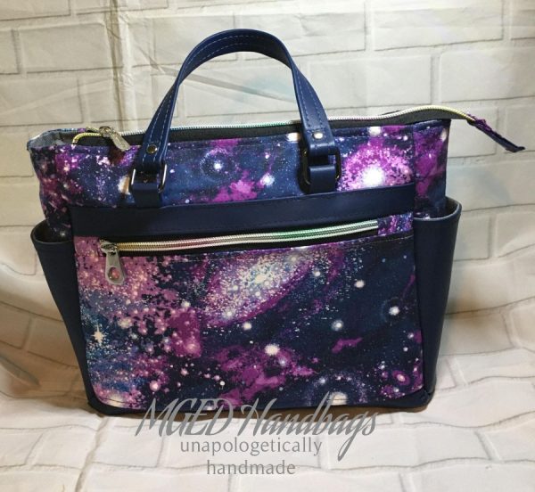 Super Galaxy Rossatron Handbag, Comes in 2 Sizes, Completely Customize Your Bag, Handmade by MGED Handbags