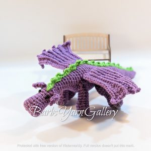 Dragon Toy Plush Purple