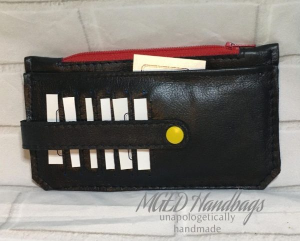 Leather Minimalist Slim Wallet Handmade by MGED Handbags