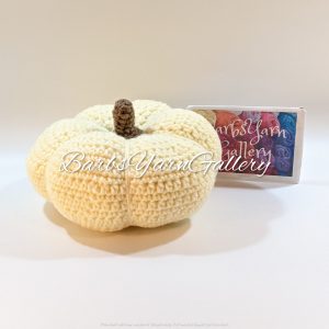 Crochet Cream Pumpkin Decoration