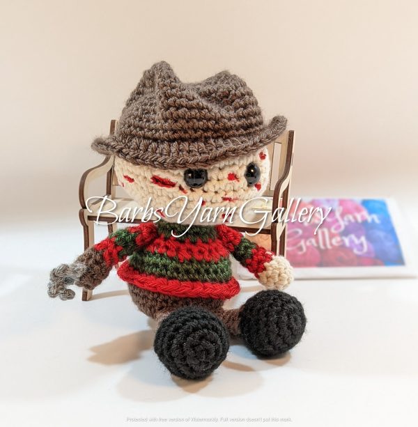 Crochet Freddy Horror Figure