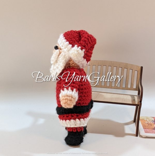 Vintage Santa Crochet Figure