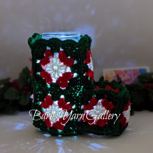 Christmas Stocking Mason-Jar Cover