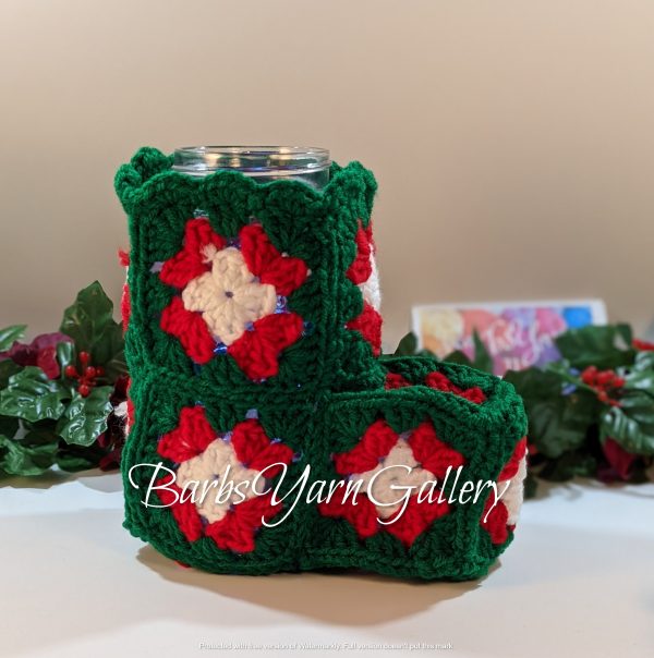 Christmas Stocking Mason-Jar Cover