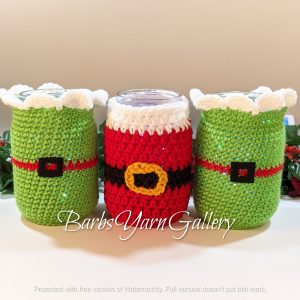 Santa Helper Mason-Jar Covers