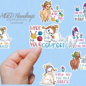 Knitting or Crocheting Stickers Set of 25 Shipping Including Handmade by MGEDHandbags