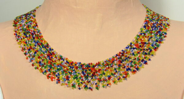 Rainbow Beaded Collar by Noveenna