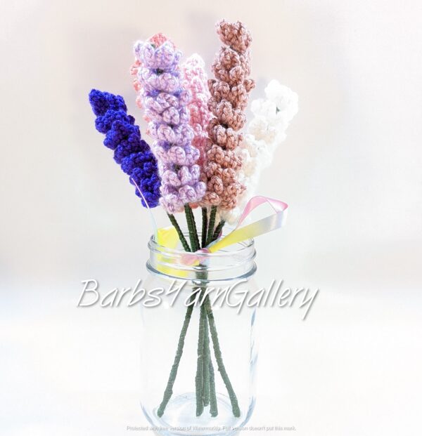 Spring Crochet Lavender Flowers