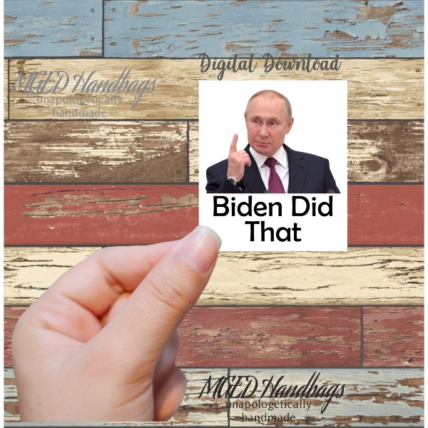 Biden Did It Gas Pump Stickers Print Your Own Digital Download by MGEDHandbags