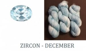 zircon december blue birthstone yarn color