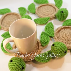 Sea Turtles Crochet Coasters