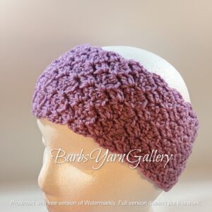 Light-Purple Crochet Ear Warmer