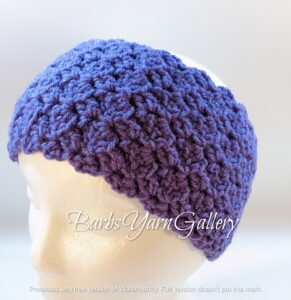 Purple Crochet Ear Warmer