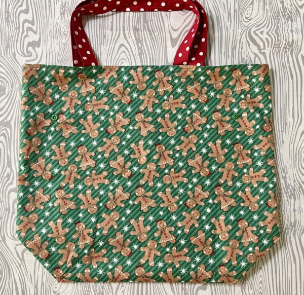 Green Gingerbread Shopping Bag