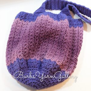 Crochet Purple Beach Bag